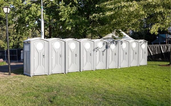 we offer a variety of sizes for our special event porta potties to accommodate events of all sizes